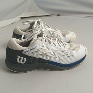 Wilson Rush Pro Ace white gray blue tennis sneakers